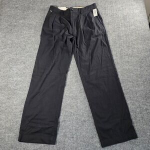 Jack & Jones Pants Studio Wide Fit Black Pleated Trousers‎ Mens 31x32 NEW